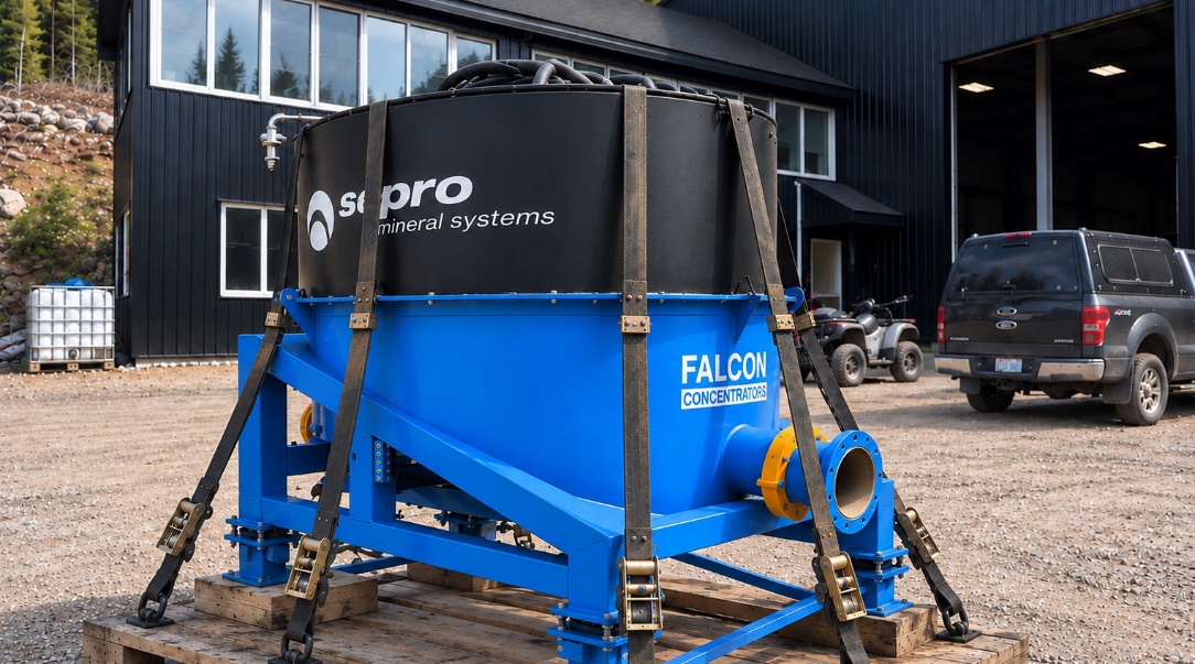 Falcon Gravity Concentrator manufactured by Sepro Mineral Systems at the Montauban site