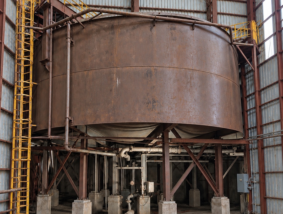 Industrial thickener supplied through A.M. King for the Montauban processing facility
